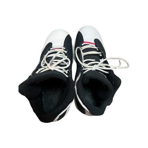 Nike Air Jordan Retro 6Y Girls Black Hyper Pink White 439358-008 B high top shoe - Picture 6 of 9